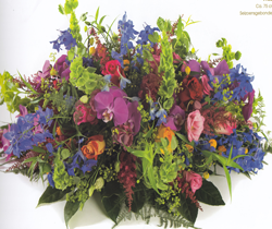 Gemengde bloemen rond